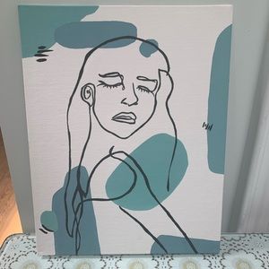 Minimalist flat Canvas Acrylic Painting
11” x 14”